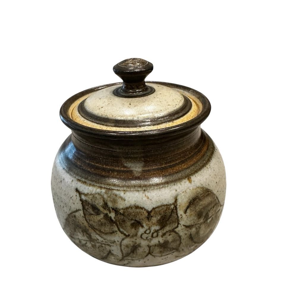 Vintage Pottery Cheese Crock with Recipe